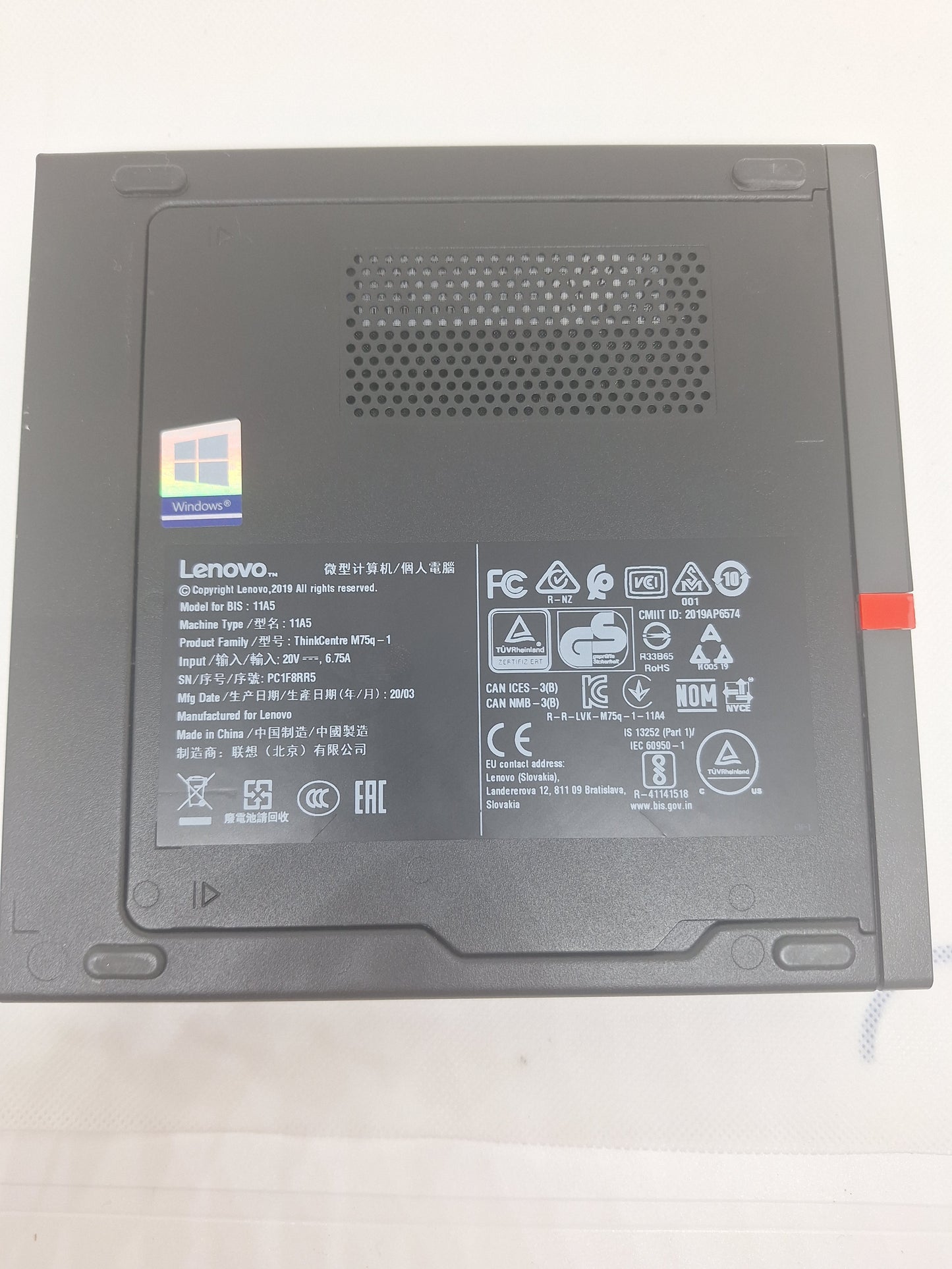 Lenovo M75q AMD Ryzen 5 Pro 3400GE