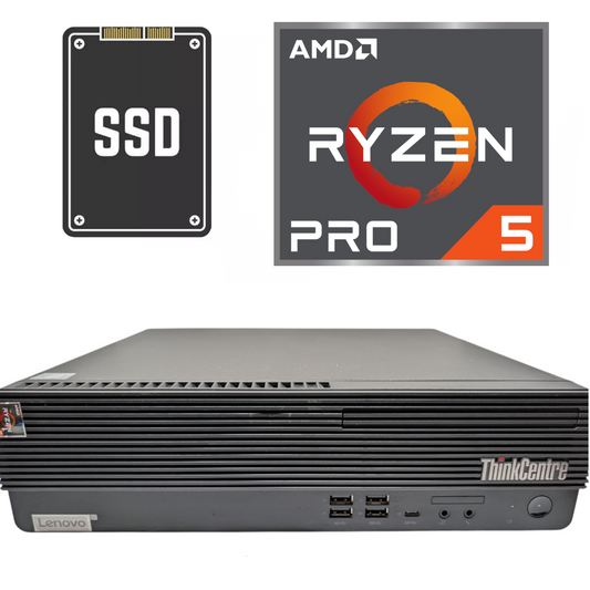 Lenovo M75S Gen 2 AMD Ryzen 5 Pro 4600G 16GB RAM 256GB SSD