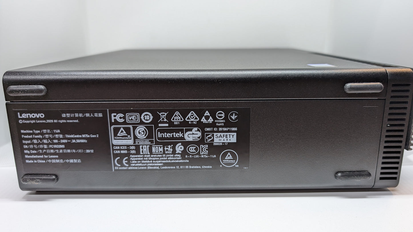 Lenovo M75S Gen 2 AMD Ryzen 3 Pro 4350G ohne RAM und Festplatte