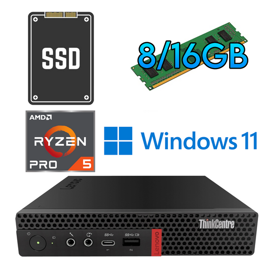 Lenovo M75q AMD Ryzen 5 Pro 3400GE