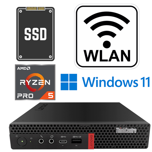 Lenovo M75q AMD Ryzen 5 Pro 3400GE WLAN